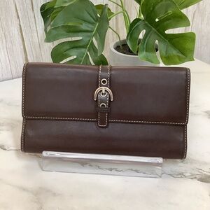 GUC Coach Vintage Soho Brown Leather Women's Wallet